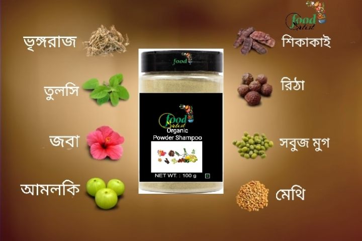 Organic Powder Shampoo for Hair -100g