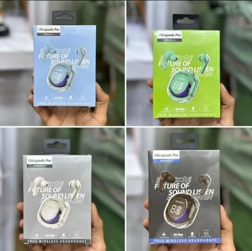 Ultrapods%20Pro%20True%20Wireless%20Earbuds%20with%20Display%20Transparent%20Design,%20Bluetooth%205.3%20Water%20Proof%20-%20Image%203