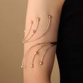 449B Coil Upper Arm Cuff Open Arm Band Bracelet for Women Greek Goddess-Filigree Swirl Boho-Armlet Bangle Costume Jewelry.
