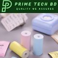 For Inkless Mini Printer Color Roll 5 Pcs 57mm x 30mm Yellow Color Sticker Roll For Photo Print, Pocket Printer, Mobile Printer, Color Printer, Sticker Print. 