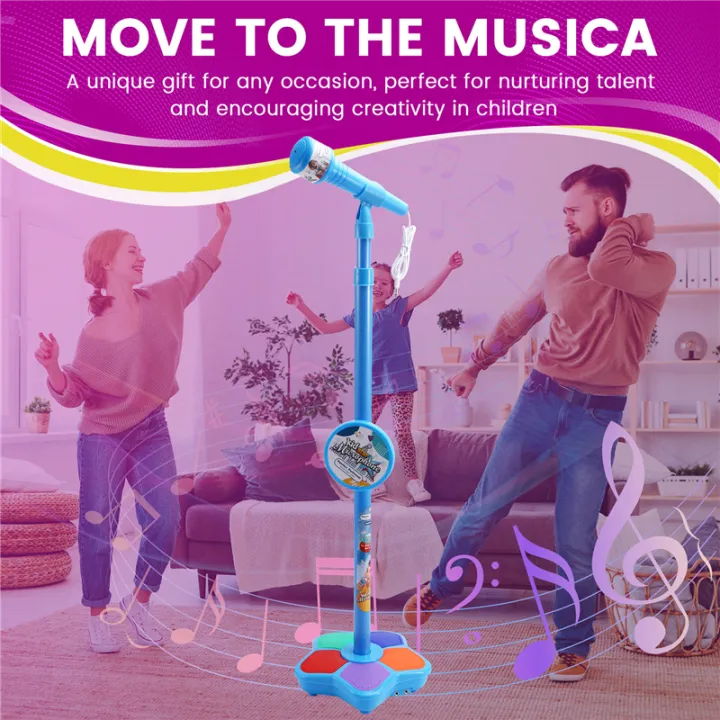 Kids%20Microphone%20With%20Light%20Stand%20Toy,%20black%20-%20Image%206