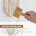 Tapestry Weaving Comb Macrame Slicker Brush Cotton Rope Open Knot. 
