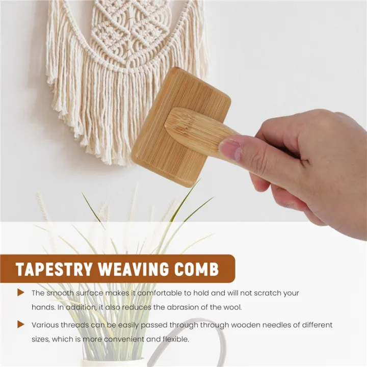Tapestry%20Weaving%20Comb%20Macrame%20Slicker%20Brush%20Cotton%20Rope%20Open%20Knot%20-%20Image%207