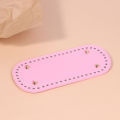 1Pc Long Bottom for Knitted Bag PU leather Bag Base Handmade Bottom With Holes Diy Crochet Bag Bottom accessories.