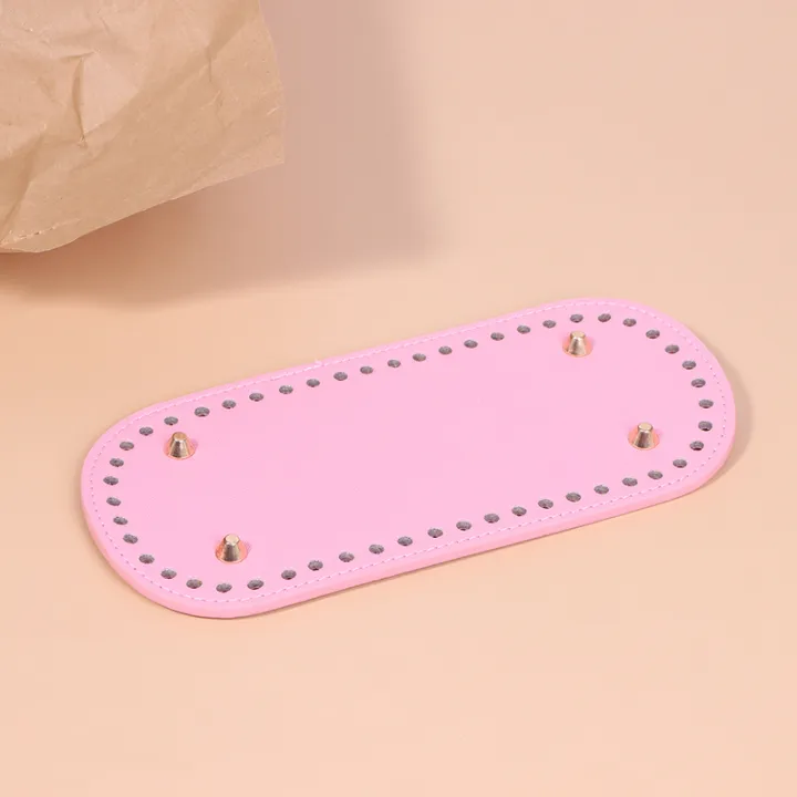 1Pc%20Long%20Bottom%20for%20Knitted%20Bag%20PU%20leather%20Bag%20Base%20Handmade%20Bottom%20With%20Holes%20Diy%20Crochet%20Bag%20Bottom%20accessories%20-%20Image%203