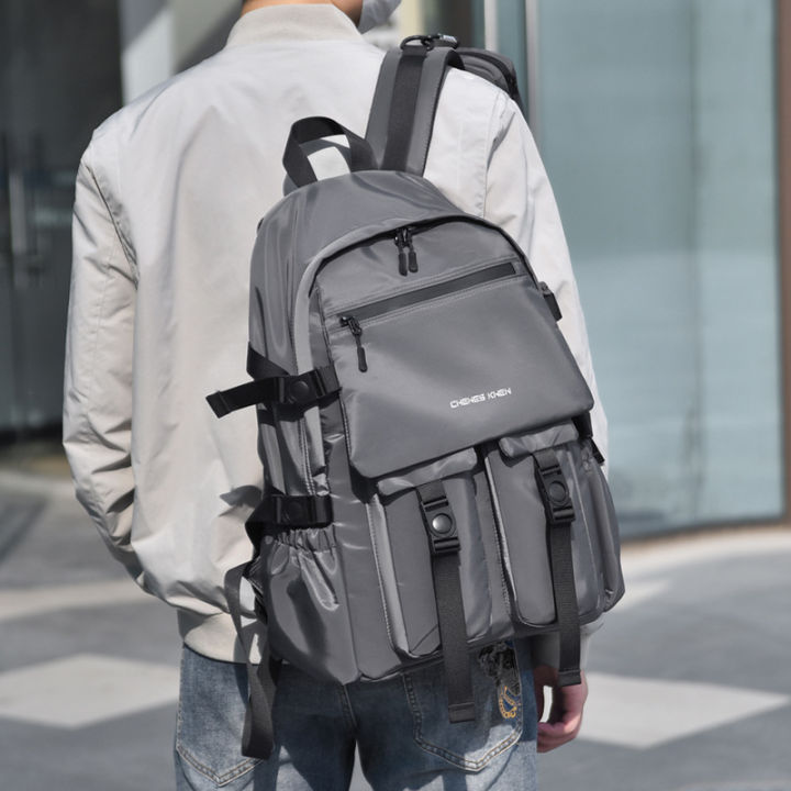 Chewes%20Kwen%20Backpack%20Men's%20Leisure%20Travel%20Bag%20Laptop%20Bag%20Backpack%20High%20School%20High%20School%20Student%20Large%20Capacity%20Book%20-%20Image%203