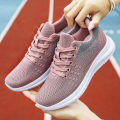 Sneakers Women's 2024 Spring New Single Shoes Flying Weaving Running Shoes Lightweight and Breathable Women's Shoes Wholesale Casual Shoes Girls. 