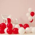 White And Red Balloons -20pcs/Red and white balloon 20pcs package.