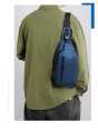 Men's Shoulder Bag Waterproof Oxford Cross Body Double Layer Zipper Bag High-Capacity Travel Phone Pouch Fashion Bag. 