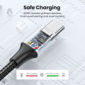 【3A】UGREEN USB A to USB C Cable Nylon Braid Type C Fast Charging Cable For iPhone 16 15 Max Pro Galaxy S24+ S23 Ultra/A Tecon Infinix Note 30 Pro Itel P40+ Realme 8 Pro Galaxy AI Xiaomi 15 14 Pro Redmi K70 60 Pro.