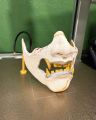 3D Printed Ghost of Yotei Atsu Mask PS5 Controller Holder - DualSense Snap-In Stand with Smart Button Cutout for Gaming Desk Decor.