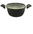 HAMKO Casserole Pan with Glass Lid-22 CM-Non stick. 