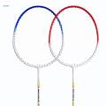 2Pcs Badminton Racket Lightweight 2 Player Badminton Racquet for Adults Kids Without Bag Red. 