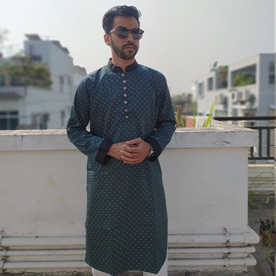 Bottle%20Green%20Panjabi%20for%20Men_Exclusive%20Indian%20Punjabi%20with%20Silver%20Button%20and%20Black%20Sleeves%20-%20Image%203