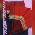 Black & Red Elegance: Trendy Weightless Dhansiri Cotton Saree - A Diverse Collection of Saree for Every Occasion. 