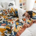 European Throw Blanket - Cotton Gauze Sofa Towel for Spring and Summer, Office Nap, Air Conditioning Blanket, King Size Bedspread. 