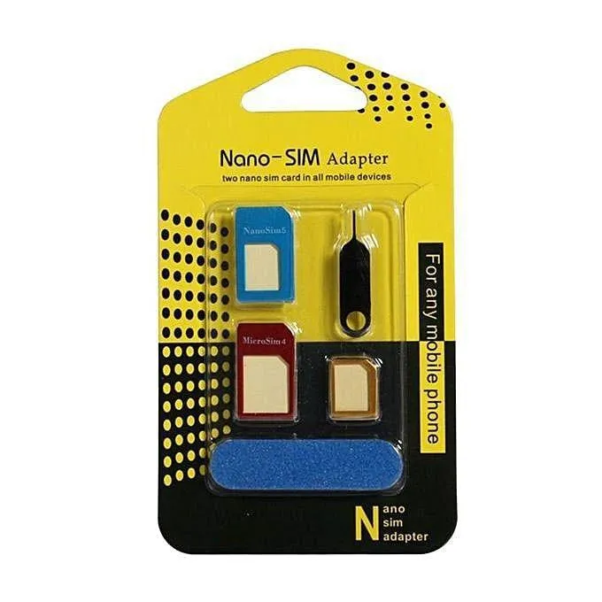 Nano SIM Adapter Converter - Multicolor | Daraz.com.bd