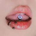 Gradient magic pupils, tongue nails, eyes, dripping oil, niche, drinkable, sweet, cool, babes, ins, goddess, piercing jewelry, cross-border.