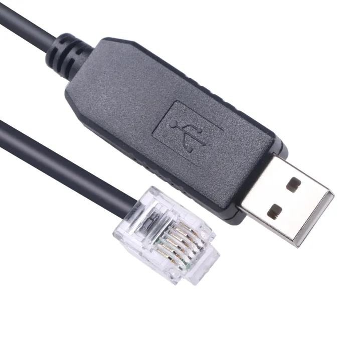 USB to RJ12 6P6C PLC Programming RS232 Serial Cable for DirectLOGIC DL05 DL06 DL105 DL205 D3-350 D4-450 D2-DSCBL