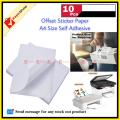 Offset Sticker Paper A4 Size Self Adhesive Label white color 10 pcs. 