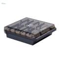 Business Card Holder File Card Storage Box Name Card Organizer and 8 Divider.