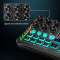 1Set Phone Computer Universal Black Live Sound Card Audio Mixer Mixing Console Amplifier.