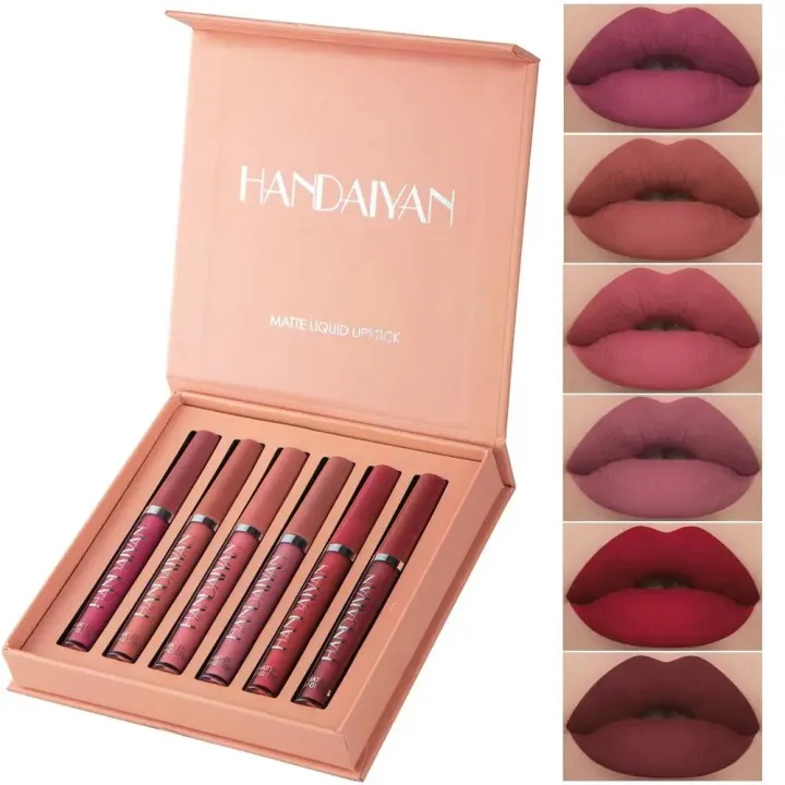 Makeup%20Lipstick%20Set%206%20Colors%20Not%20Easy%20To%20Stick%20Cup%20Velvet%20Matte%20Liquid%20Lipstick%20Long%20Lasting%20Lip%20Gloss%20Matte%20Lip%20Cosmetics%20Kit%20-%20Image%202