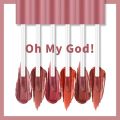 Lameila / 1 Pcs Long-lasting Silky Water Glossy Lip Gloss / Waterproof No-sticky Cup Lip Glaze / Delicate Soft Color Rendering Liquid Lipstick. 