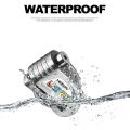 VEISON DX19S Waterproof Acidproof 6mm 130dB Alarm AG13 Powered Anti-Theft Disc Lock.
