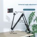 Long Arm Phone Stand Tablet Holder Metal 360 Degree Multi-angle Adjust For 3.5-10.6 inch Desktop Bedside Live Overhead Shot.