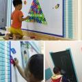 Self Adhesive 3D Wall Sticker - PE foam self-adhesive wallpaper background decoration removable and waterproof.