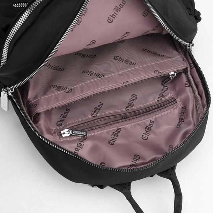 Chibao Oxford Cloth Good-looking Large Capacity Travel Business Trip Backpack Lightweight Ultra-Light High-End Backpack Internet Hot