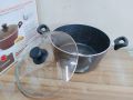 Prestidge 24Cm Marble Coating Deluxe Non Stick Casserole. Casserole With Lid And Induction Bottom. C:P360.. 