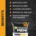 Garnier Men Turbo Bright Double Action Face Wash-50ml (India). 