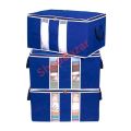 3 Pcs New Quilt Storage Bag, King Size Blanket Storage Organizer, 3 PcsLarge Capacity Cloth Storage Bag.. 