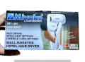 Miyako Hair Dryer Wall Hanging MD-891 / Wall Mounted Hotel Hair Dryer MD-891 hot and cool setting for Hotel, salon, dormitary, Barbar shop -1200 watt. 