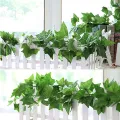 Artificial Ivy Leaves Greenery Garlands Hanging for Wedding Party Garden Wall Decoration. 