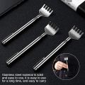 Anti Khujli Chulkani Telescopic Metal Back Scratcher Massage Stainless Steel Extendable Telescopic Back Scratcher, Pocket Size Itching Hand Stick (Till 20 Inches) Pack of 1.