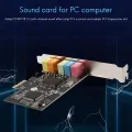 PCI-E X1 CMI8738 Chip 32/64 Bit Sound Card Stereo 5.1 Channel for P. 