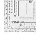 LCK51 for Camping MP-5 Topographical for Technical Land Navigation Protractor Coordinate Scale Protractor Map Protractor Measuring Ruler.