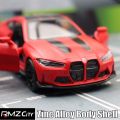 1/36 BMW M4 CSL G82 Sedan Toy Car Miniature Model RMZ CiTY Free Wheels Pull Back Diecast Alloy Collection Gift For Children Boy. 