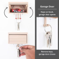 3D Key Holder for Wall, Key Organizer Wall Mount, Hotwheel Car Garage with Opening Door, Car Key.