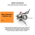 Mini Gas Stove Portable Foldable Aluminum Alloy Gas Furnace Outdoor Picnic Cooking Camping Supplies. 