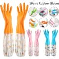High Quality Silicone Dish Washing Kitchen Hand Gloves (Multicolor). 