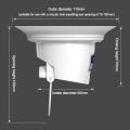 【Wireless】 Useful Anti-Odor Squatting Pan Anti-smell Plug white Deodorize Anti-blocking Cover Prevent Sewage Overflow Plastic Toilet Fitting Bathroom Squat Toilet.