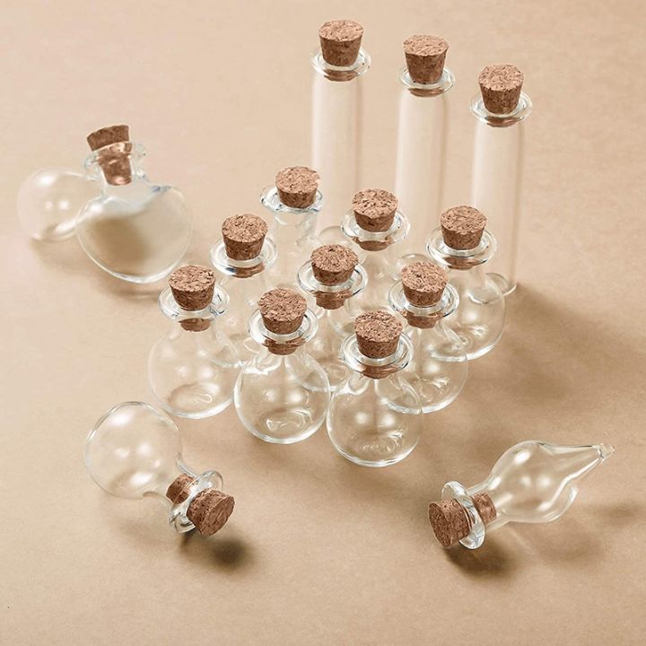 50%20Pieces%20Small%20Mini%20Glass%20Jars%20Bottles%20with%20Cork%20Stoppers%205%20Shapes%20Tiny%20Wishing%20Drifting%20Bottle%20Crafts%20DIY%20Projects%20-%20Image%205