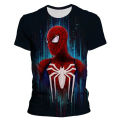 Summer Spider Man 3D printing kids adult sports T-shirt daily street fashion comfortable children's top. 