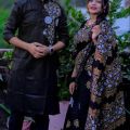 Stylish & fashionable New Matching best /Couple Dress/ For Men & Women /Saree Panjabi/.