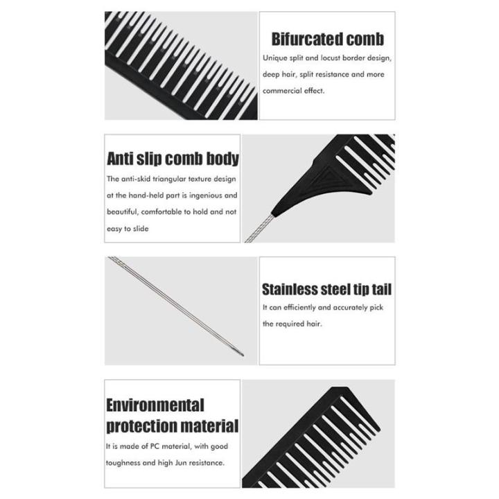 Hairdressing%20Comb%20Steel%20Tip%20Tail%20Comb%20Highlighting%20Hair%20Comb%20Needle-Point%20Hair%20Salon%20Barber%20Shop%20Anti-Static%20Hair%20Cutting%20Comb%20-%20Image%205