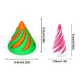 Creative Decorative Ornaments 3D Printed Fidget Toys Impossible Pyramid Passthrough Sculpture Helix Screw Toy Funny Figurine Spiral Cone Fidget Toy for Kids/Adults.